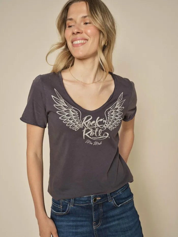 Women Tees MOS MOSH MMLula VSS Tee Salute Navy
