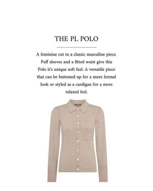 Women The Peony Lim PoloIn Fumo Grey Fumo Grey NPeal Tops and Tshirts