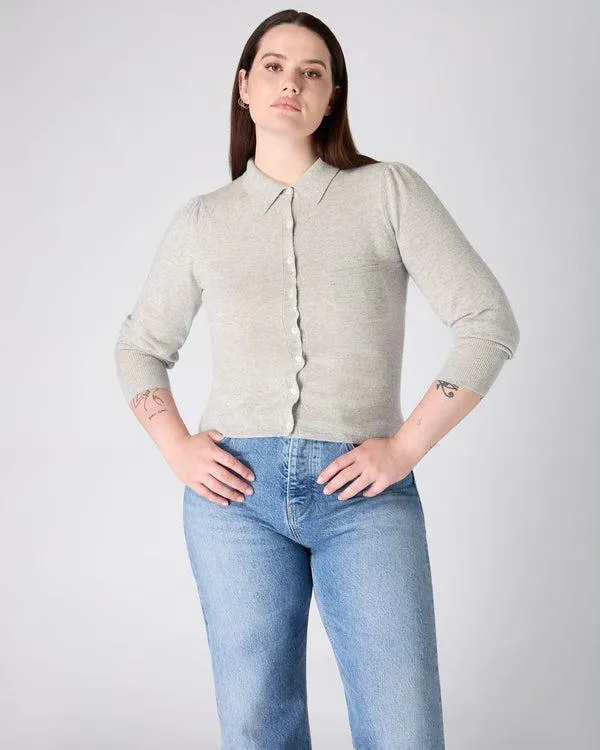 Women The Peony Lim PoloIn Fumo Grey Fumo Grey NPeal Tops and Tshirts