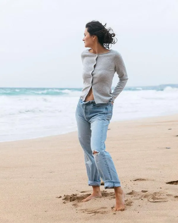 Women The Peony Lim Ultimate CardiganIn Fumo Grey Fumo Grey NPeal Cardigans