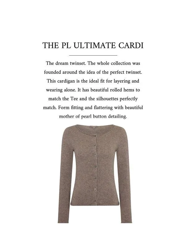 Women The Peony Lim Ultimate CardiganIn Fumo Grey Fumo Grey NPeal Cardigans
