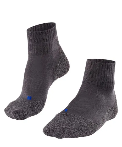 Women TK2 Explore Cool Short Women Trekking Short Sock Asphalt Mel FALKE Hiking Socks