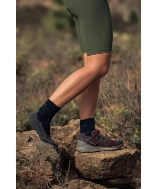 Women TK2 Explore Cool Short Women Trekking Short Sock Asphalt Mel FALKE Hiking Socks