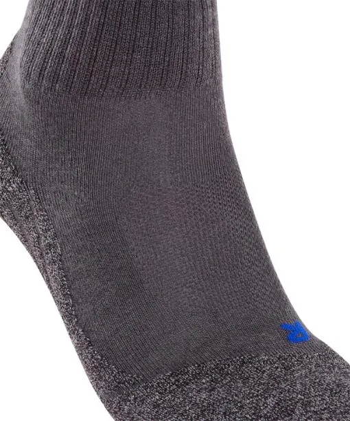 Women TK2 Explore Cool Short Women Trekking Short Sock Asphalt Mel FALKE Hiking Socks