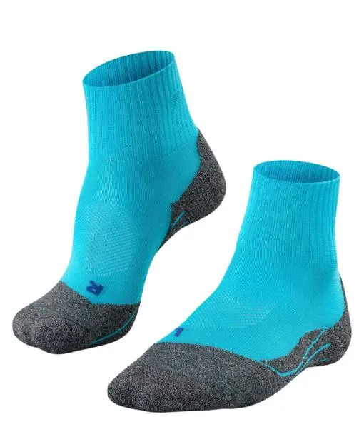 Women TK2 Explore Cool Short Women Trekking Short Sock Peacock Blue FALKE Hiking Socks