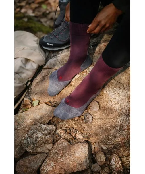 Women TK5 Wander Women Trekking Socks Asphalt Mel FALKE Hiking Socks