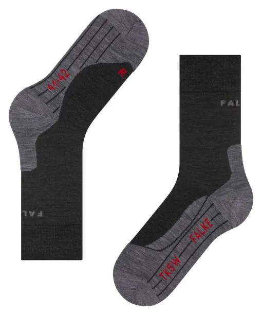 Women TK5 Wander Women Trekking Socks Asphalt Mel FALKE Hiking Socks