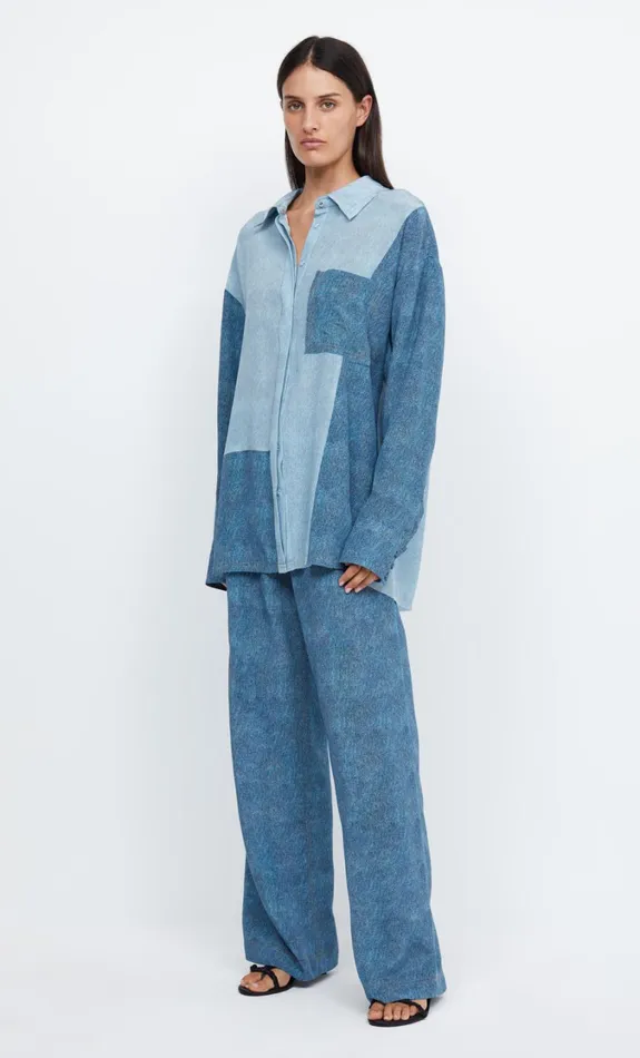Women Tops Bec Bridge DUSTIN OVERSIZED SHIRT Spliced Denim