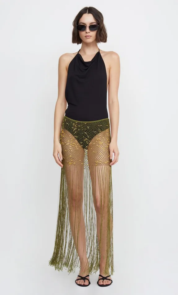 Women Tops Bec Bridge MONETTE HALTER BODYSUIT Black