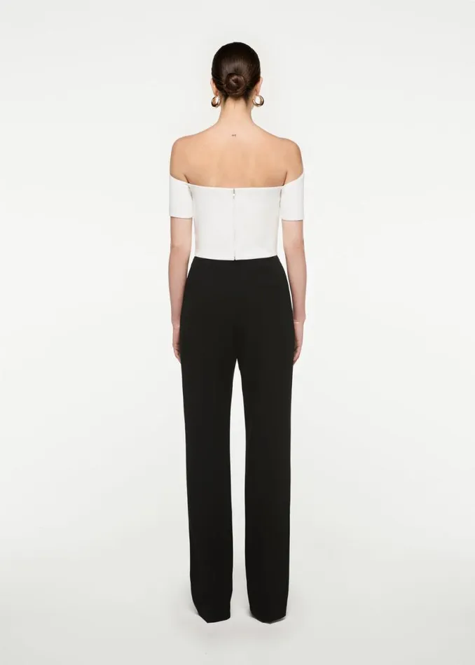 Women Tops Roland Mouret Asymmetric Stretch Cady Top