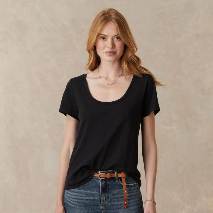 Women Ultimate Airy Slub Scoopneck Tee Raspberry Sundance Catalog Tops Women Ultimate Airy Slub Scoopneck Tee Raspberry Sundance Catalog Tops