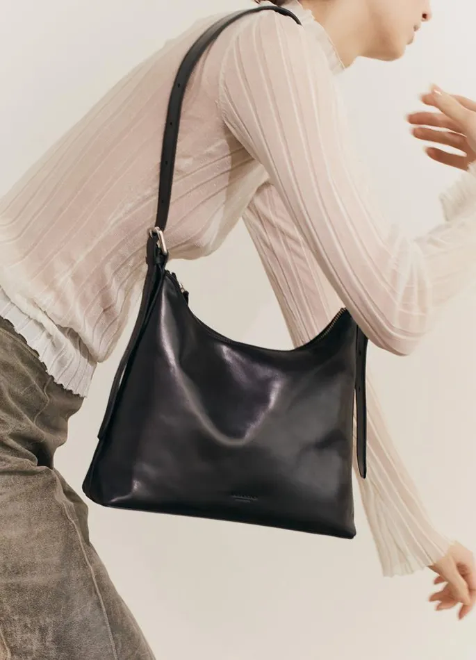 Women Vagabond Bags BARI BAG Black Leather