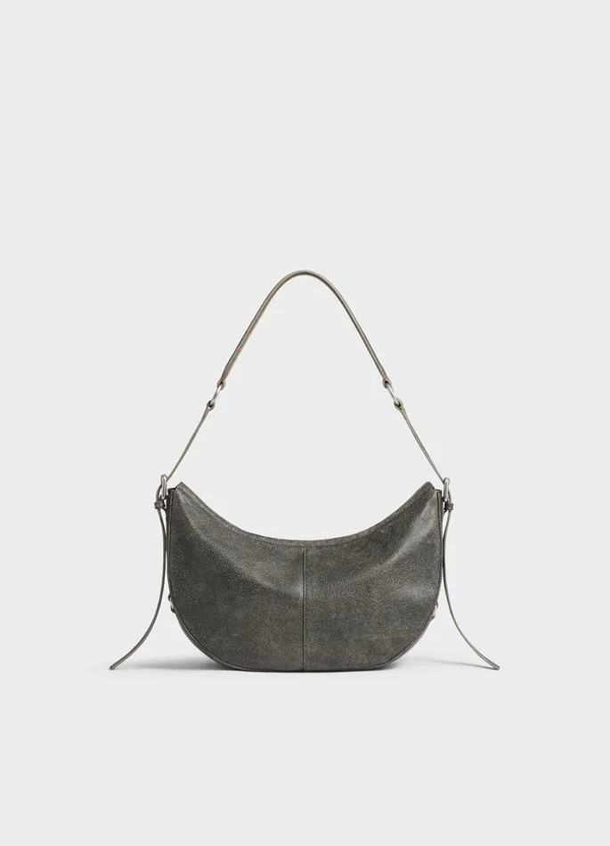 Women Vagabond Bags ITAMI BAG Dark Grey Texture Leather