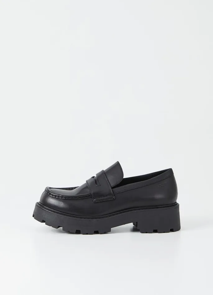 Women Vagabond Loafers COSMO 20 LOAFER Black Leather