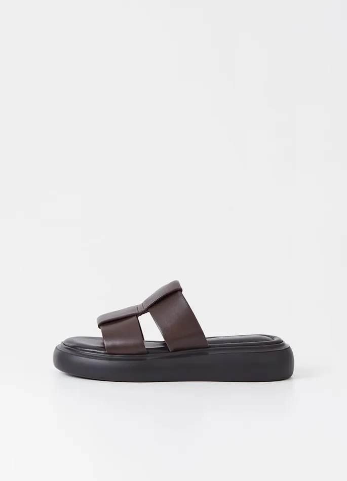 Women Vagabond Sandals BLENDA SANDALS Dark Brown Leather