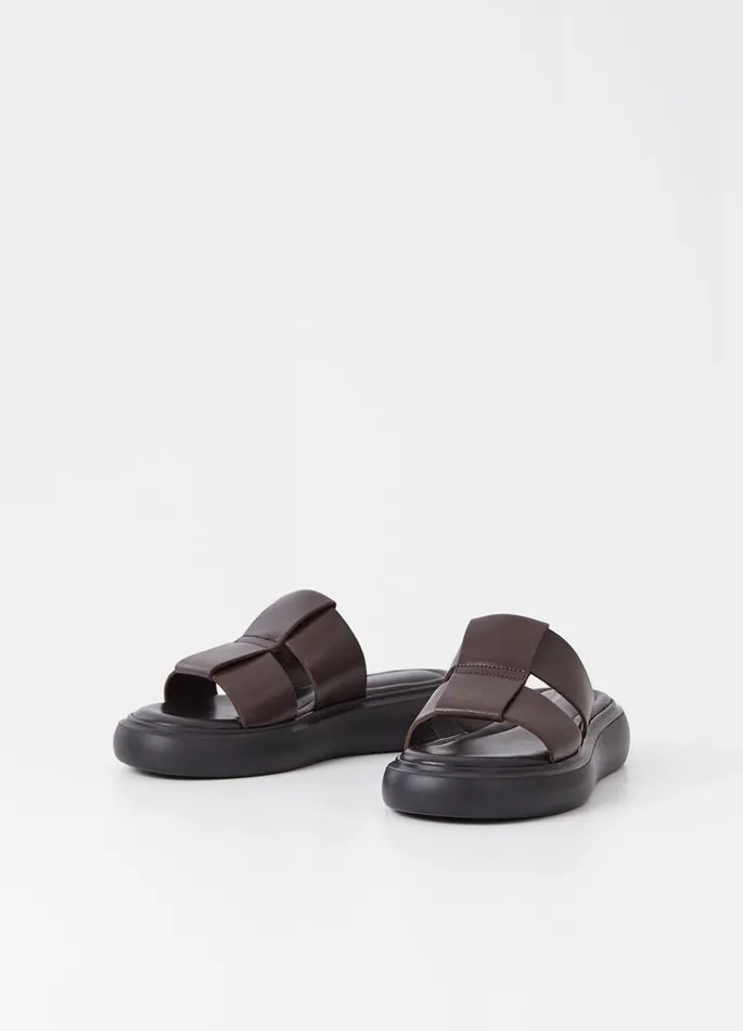 Women Vagabond Sandals BLENDA SANDALS Dark Brown Leather
