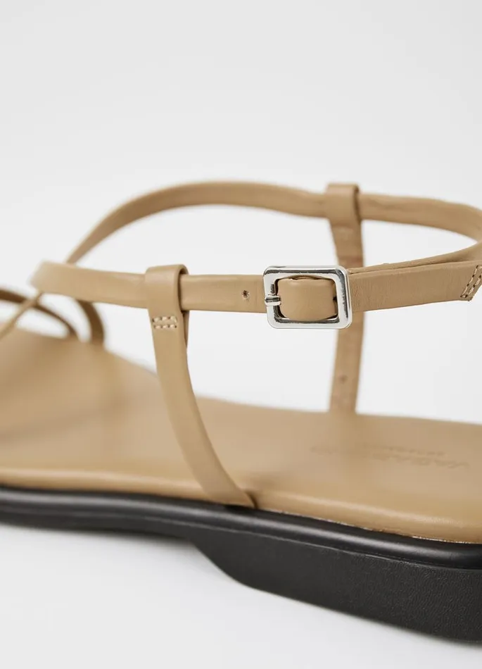 Women Vagabond Sandals IZZY SANDALS Beige Leather