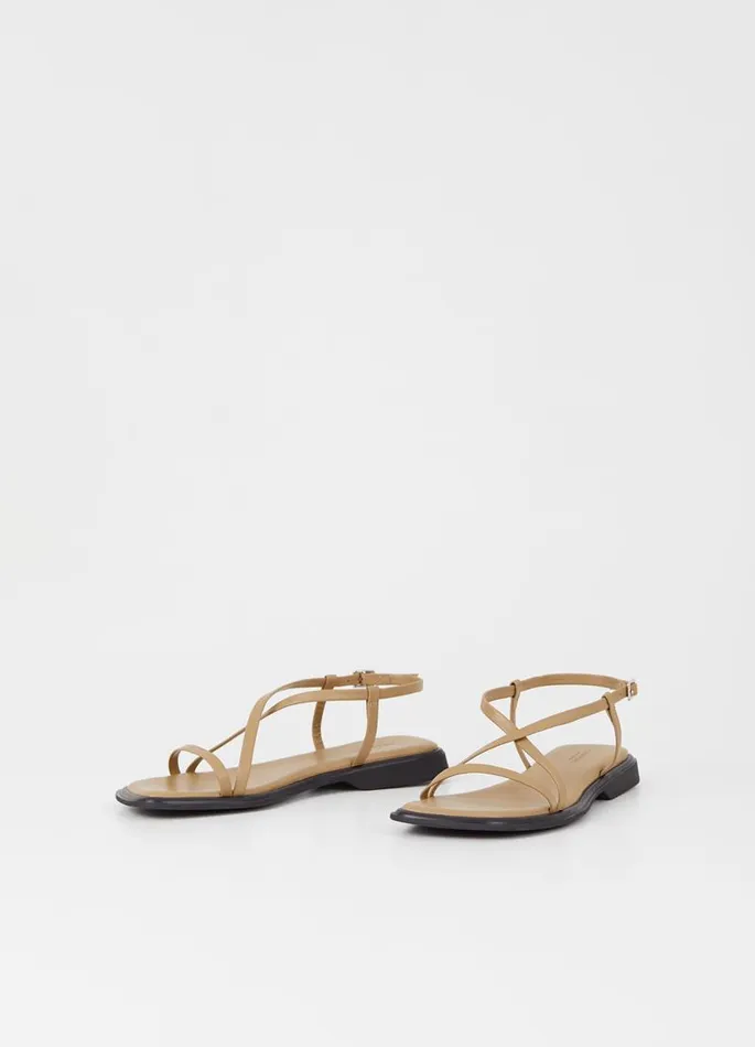 Women Vagabond Sandals IZZY SANDALS Beige Leather