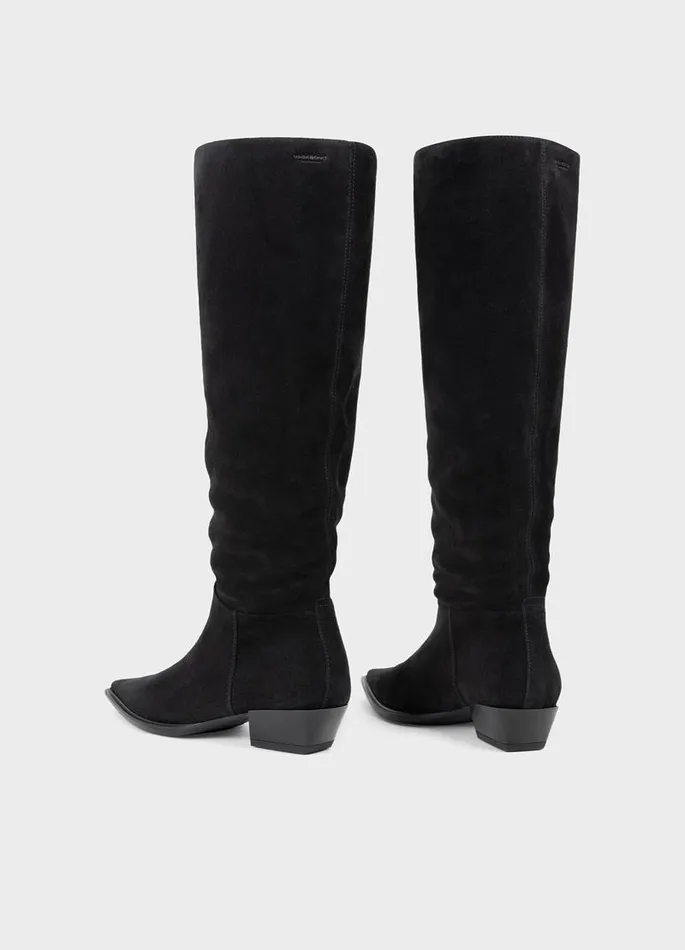 Women Vagabond Tall Boots CASSIE TALL BOOTS Black Suede