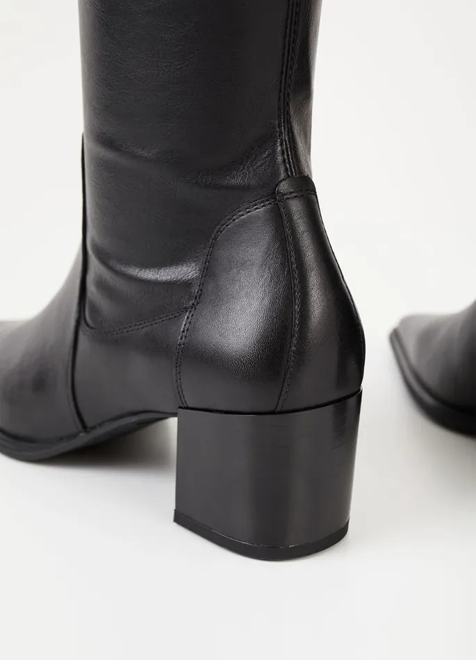 Women Vagabond Tall Boots GISELLE TALL BOOTS Black Leathercomb