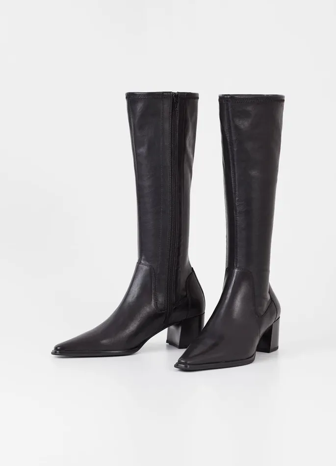 Women Vagabond Tall Boots GISELLE TALL BOOTS Black Leathercomb