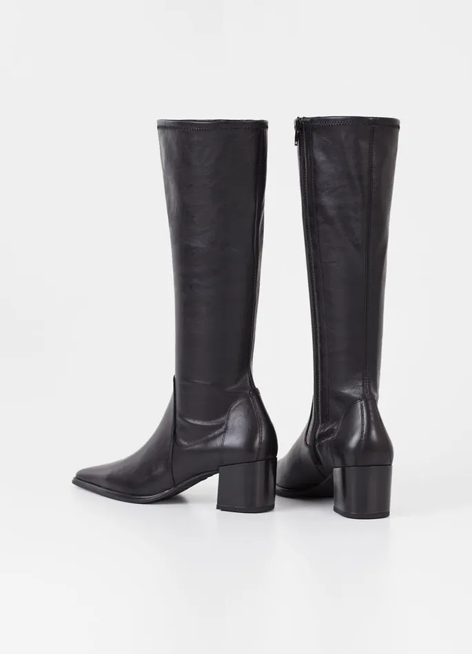 Women Vagabond Tall Boots GISELLE TALL BOOTS Black Leathercomb