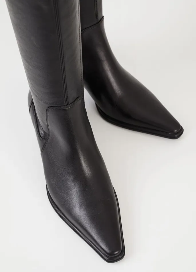 Women Vagabond Tall Boots GISELLE TALL BOOTS Black Leathercomb