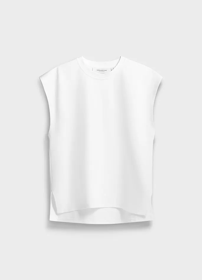 Women Vagabond Tops BOXY TANK TOP White Textile