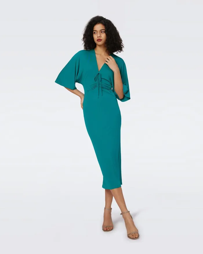 Women Valerie Dress Emerald DVF Dresses