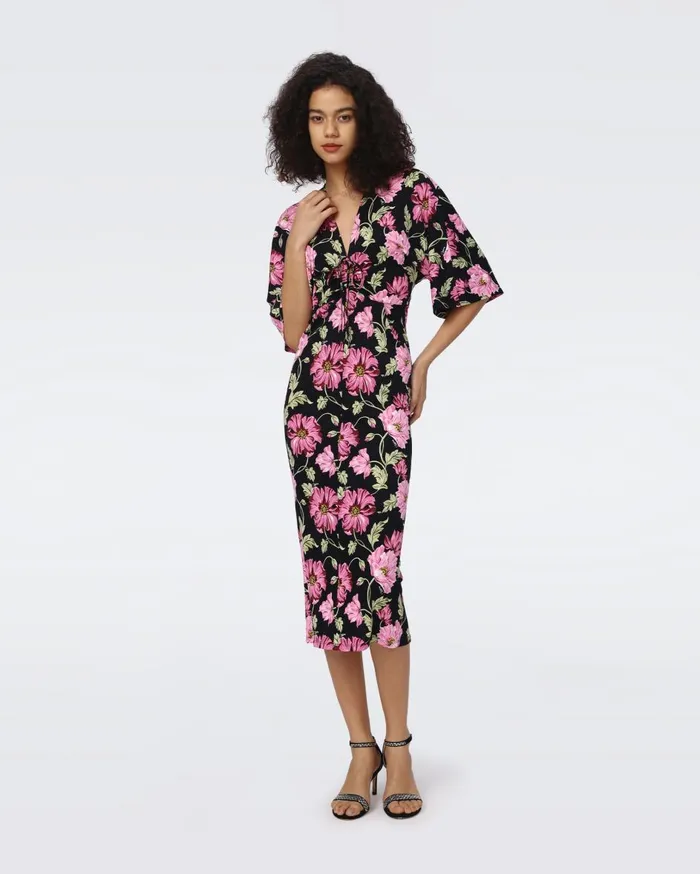 Women Valerie Dress Hendrix Floral Pink DVF Dresses