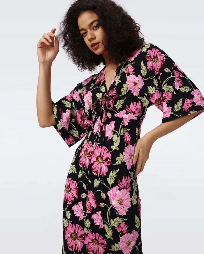 Women Valerie Dress Hendrix Floral Pink DVF Dresses