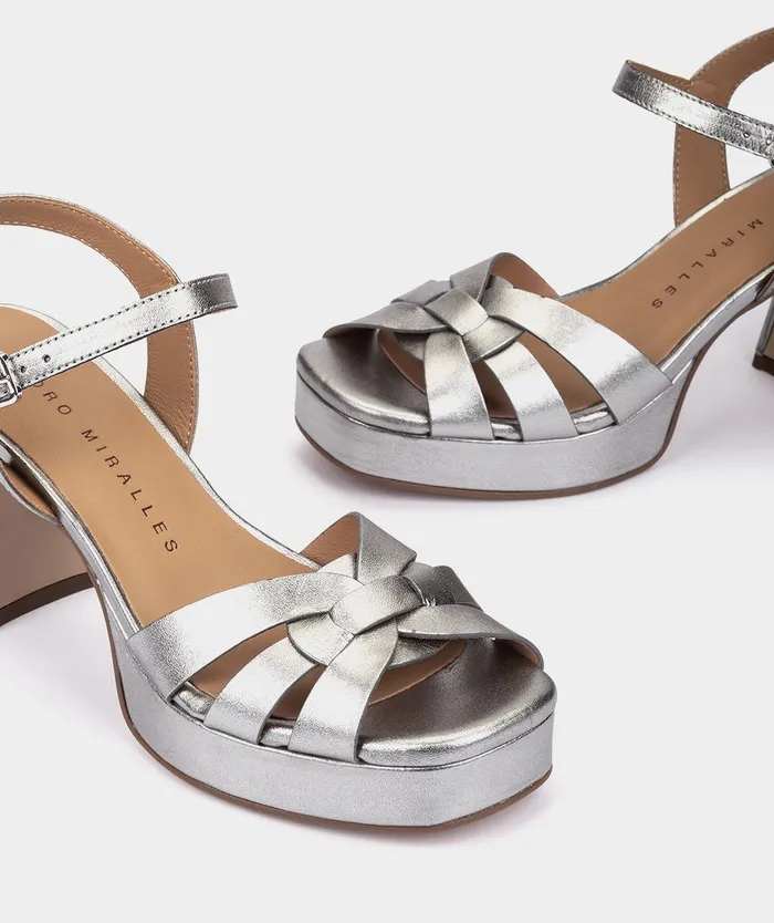 Women Verapaz Metallic 8211 Heeled Sandals Pedro Miralles