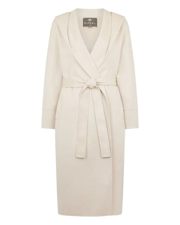 Women Women039s Cashmere Robe CoatIn Cream Cream NPeal Coats and Jackets