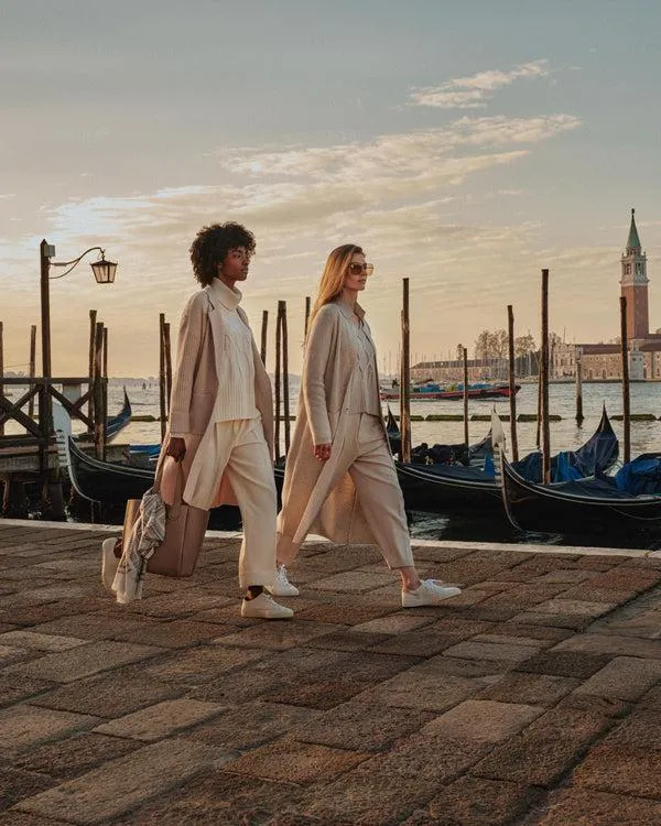 Women Women039s Herringbone Cashmere CoatIn New Ivory White New Ivory White NPeal Coats and Jackets
