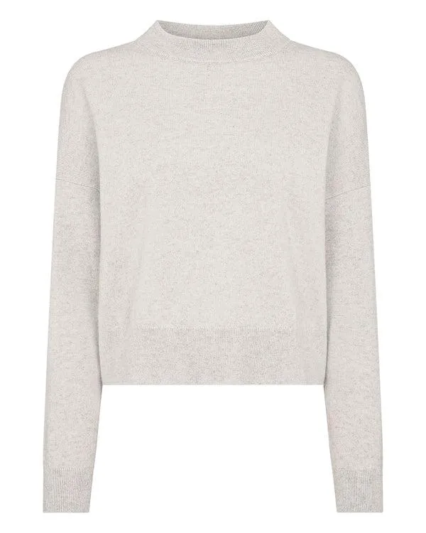Women Women039s Relaxed Round Neck Cashmere SweaterIn Pebble Grey Pebble Grey NPeal Round Necks