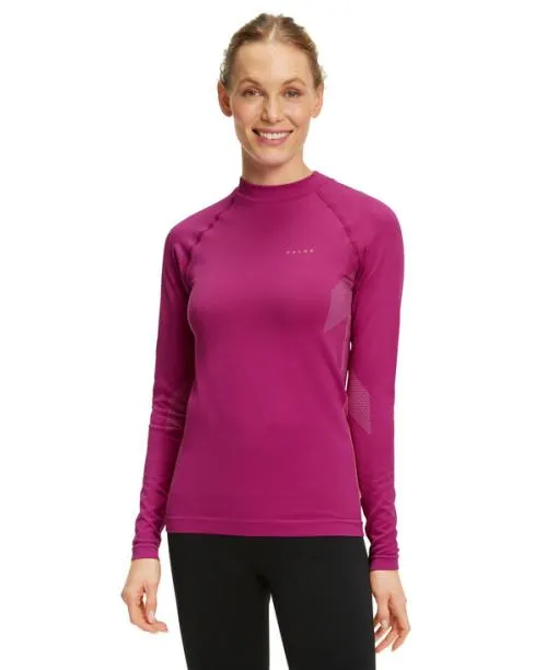 Women Women Long Sleeve Shirt Maximum Warm Radiant Orchid FALKE Long Sleeve Shirts