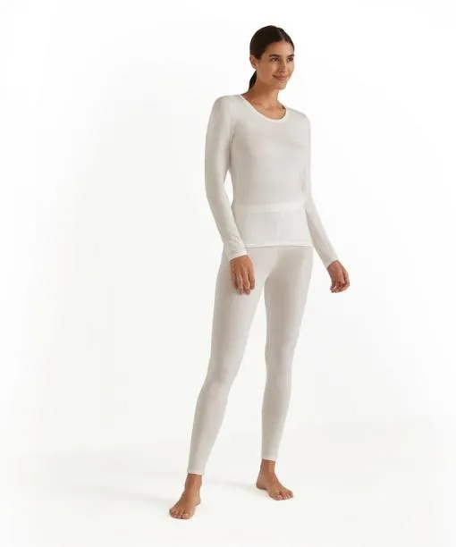 Women Women Long Sleeve Shirt Roundneck Daily ClimaWool Off FALKE Shirts