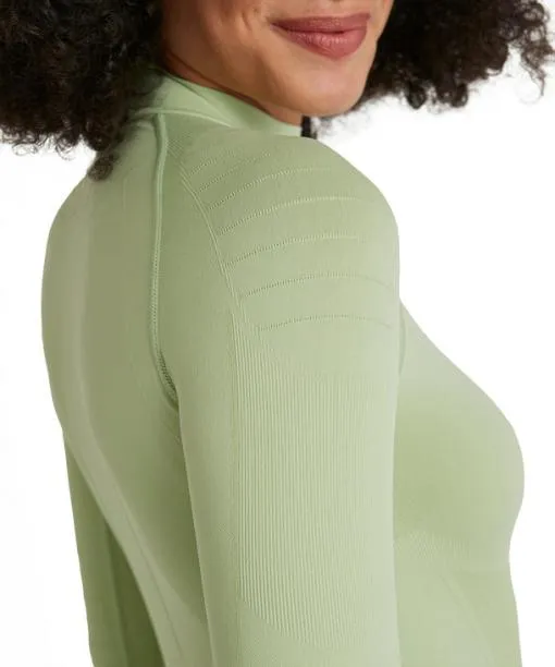 Women Women Long Sleeve Shirt Warm Quiet Green FALKE Long Sleeve Shirts