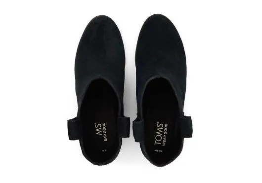 Women WomenConstance Black Suede Heeled Boot Blackblack TOMS Boots and Booties