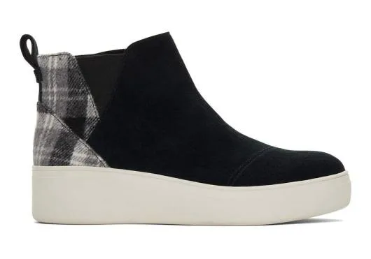 Women WomenJamie Black Plaid Slip On Sneaker Suede Black Plaid TOMS Exclusives