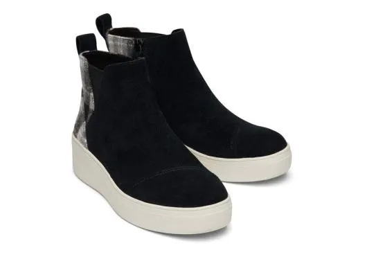 Women WomenJamie Black Plaid Slip On Sneaker Suede Black Plaid TOMS Exclusives