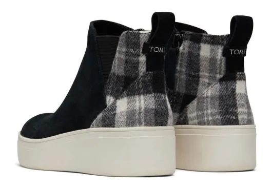 Women WomenJamie Black Plaid Slip On Sneaker Suede Black Plaid TOMS Exclusives