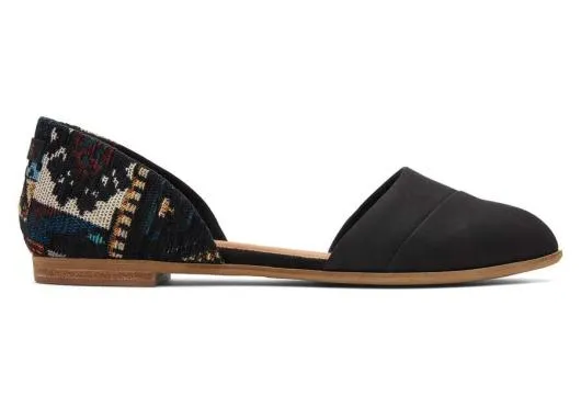 Women WomenJutti D039Orsay Black Global Woven Flat Black Global TOMS Dress Casual