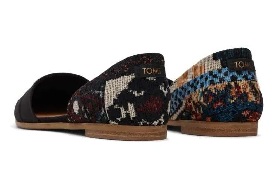 Women WomenJutti D039Orsay Black Global Woven Flat Black Global TOMS Dress Casual