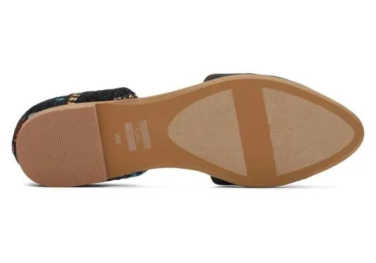 Women WomenJutti D039Orsay Black Global Woven Flat Black Global TOMS Dress Casual