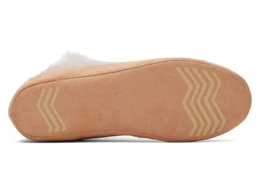 Women WomenLola Pink Metallic Waffle Bootie Slipper Pink Quartz Metallic TOMS Slippers