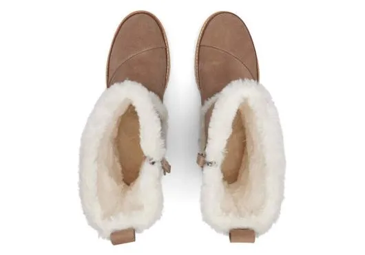 Women WomenMakenna Taupe Water Resistant Faux Fur Boot Taupe Grey TOMS Exclusives