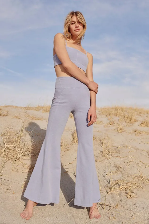 Women Workout Tops Free People Perfect Angle Set Faded Periwinkle