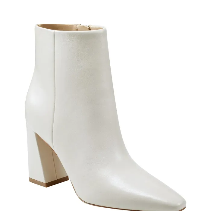 Women Yanara Heeled Bootie Chic Cream Marc Fisher Dress Boots