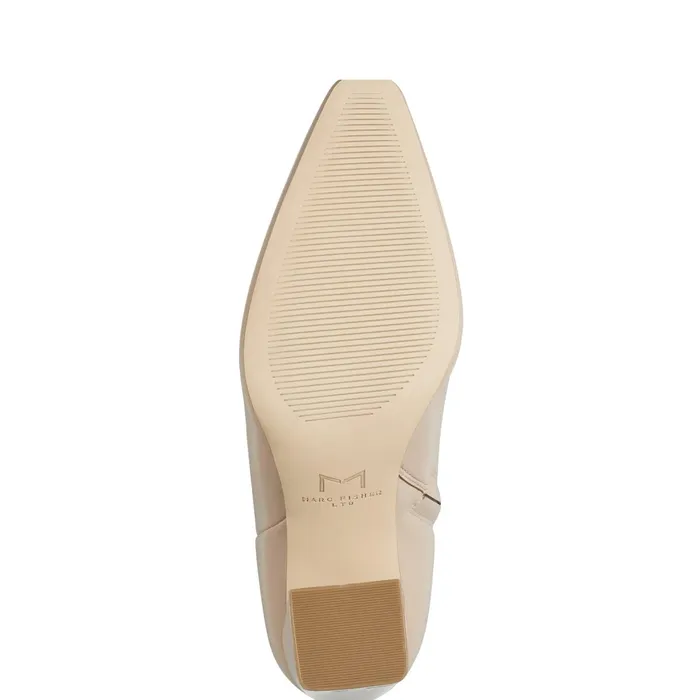 Women Yanara Heeled Bootie Natural Leather Marc Fisher Booties